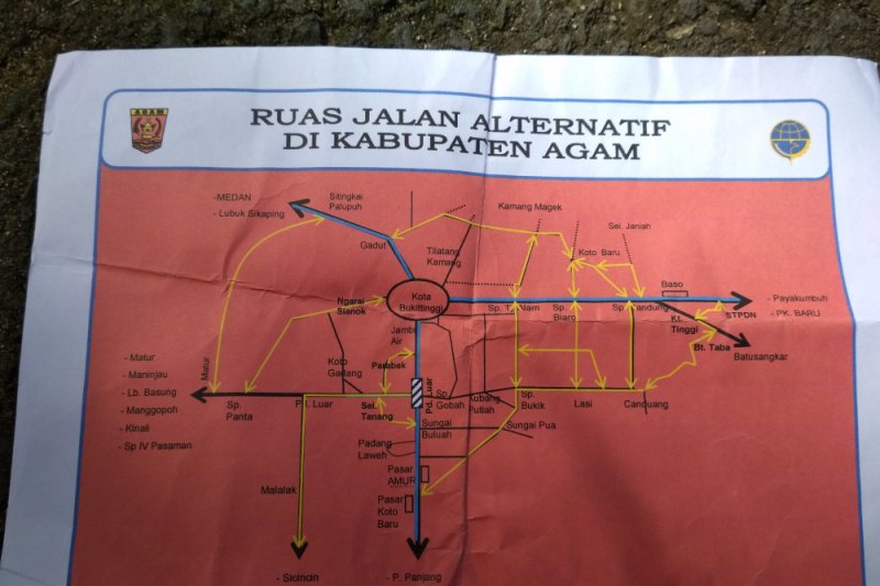 Detail Gambar Peta Bukittinggi Transportasi Nomer 22