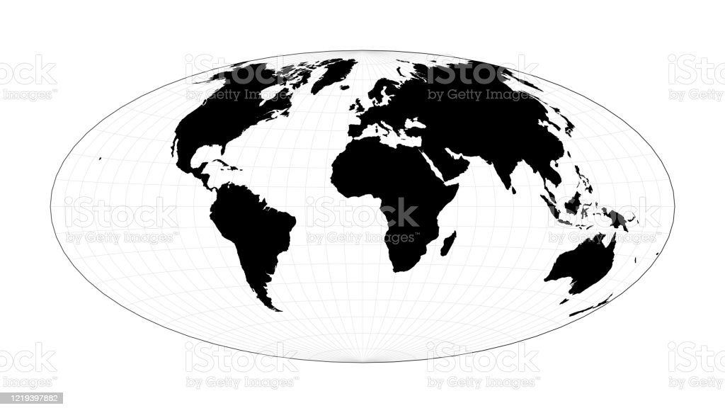 Detail Gambar Peta Dunia Hitam Putih Nomer 45