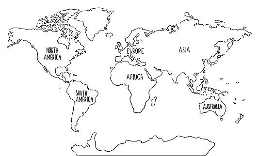 Detail Gambar Peta Dunia Yang Mudah Digambar Nomer 22