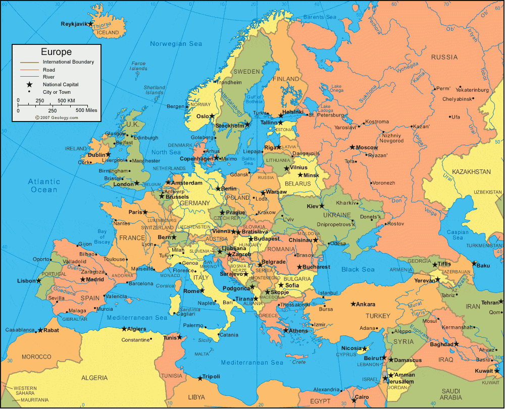 Gambar Peta Eropa Saat Ini - KibrisPDR