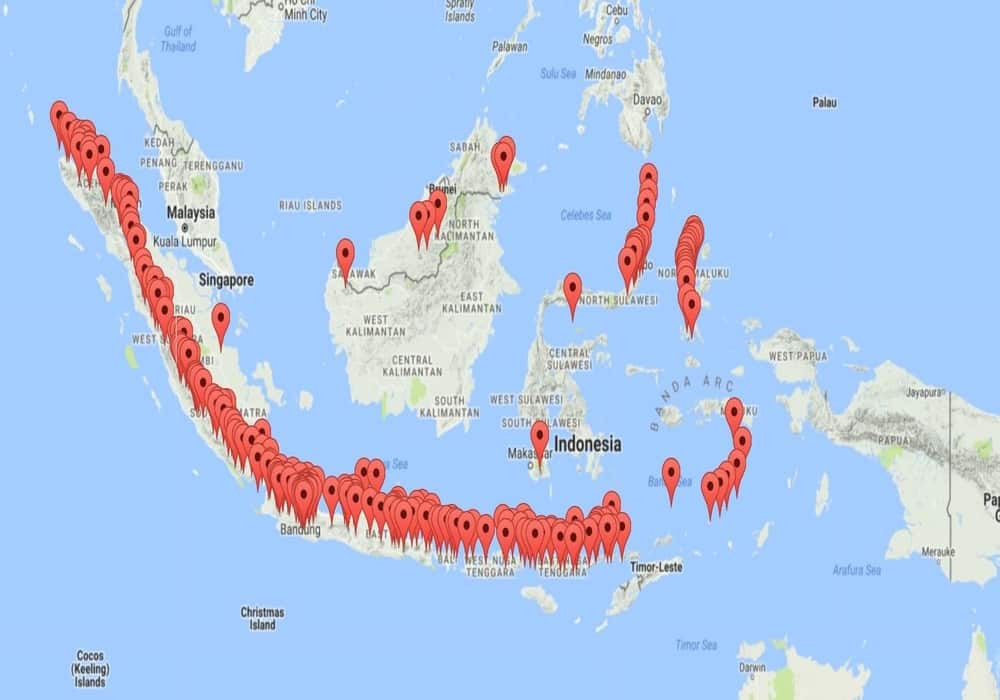 Detail Gambar Peta Gunung Indonesia Nomer 12