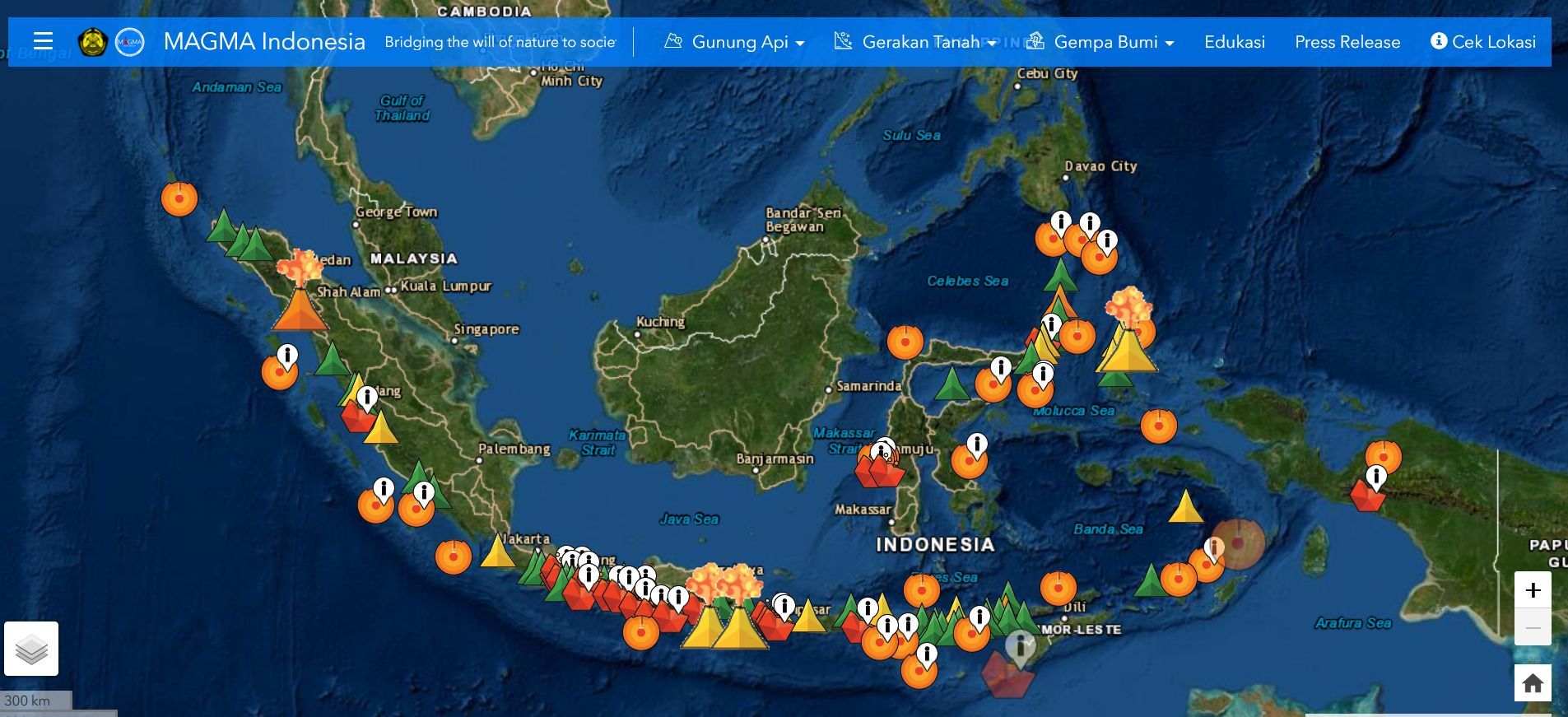 Detail Gambar Peta Gunung Indonesia Nomer 18