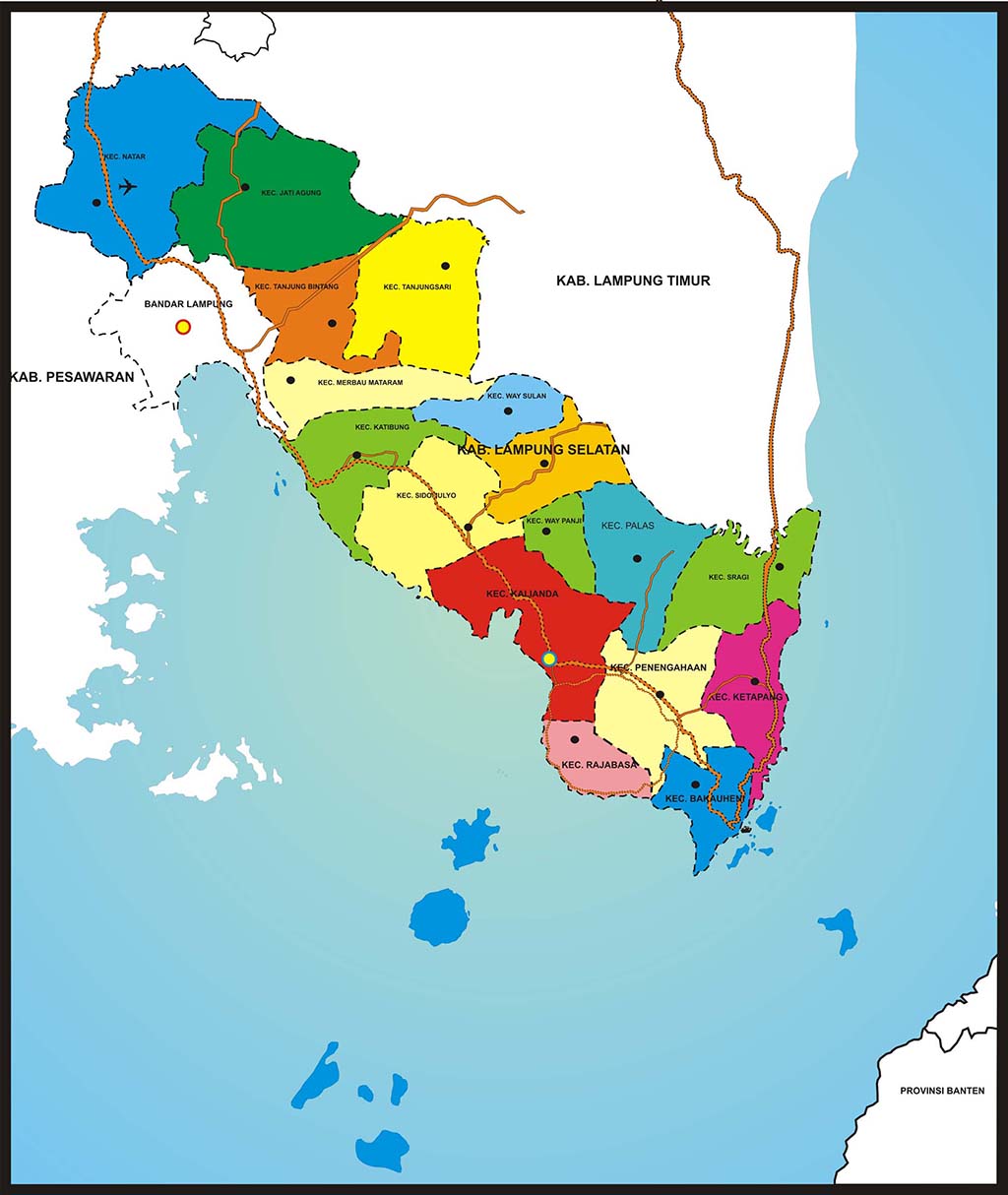 Detail Gambar Peta Ibu Kota Lampung Nomer 18