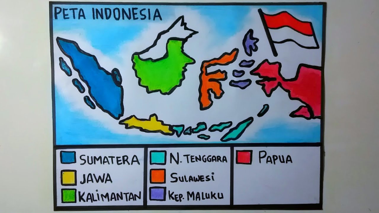 Detail Gambar Peta Indonesia Berwarna Nomer 12