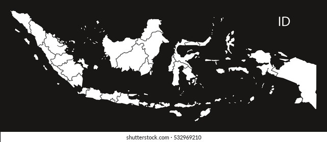 Detail Gambar Peta Indonesia Hitam Putih Nomer 16