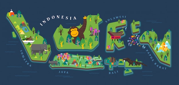 Detail Gambar Peta Indonesia Kartun Nomer 30