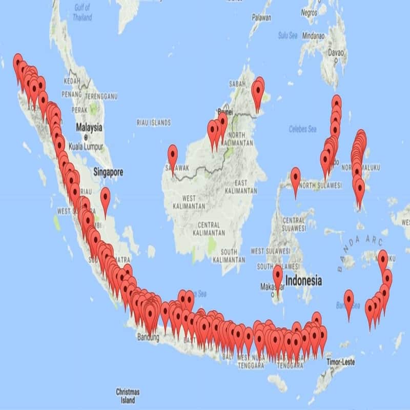 Detail Gambar Peta Indonesia Nama Gunungi Nomer 4