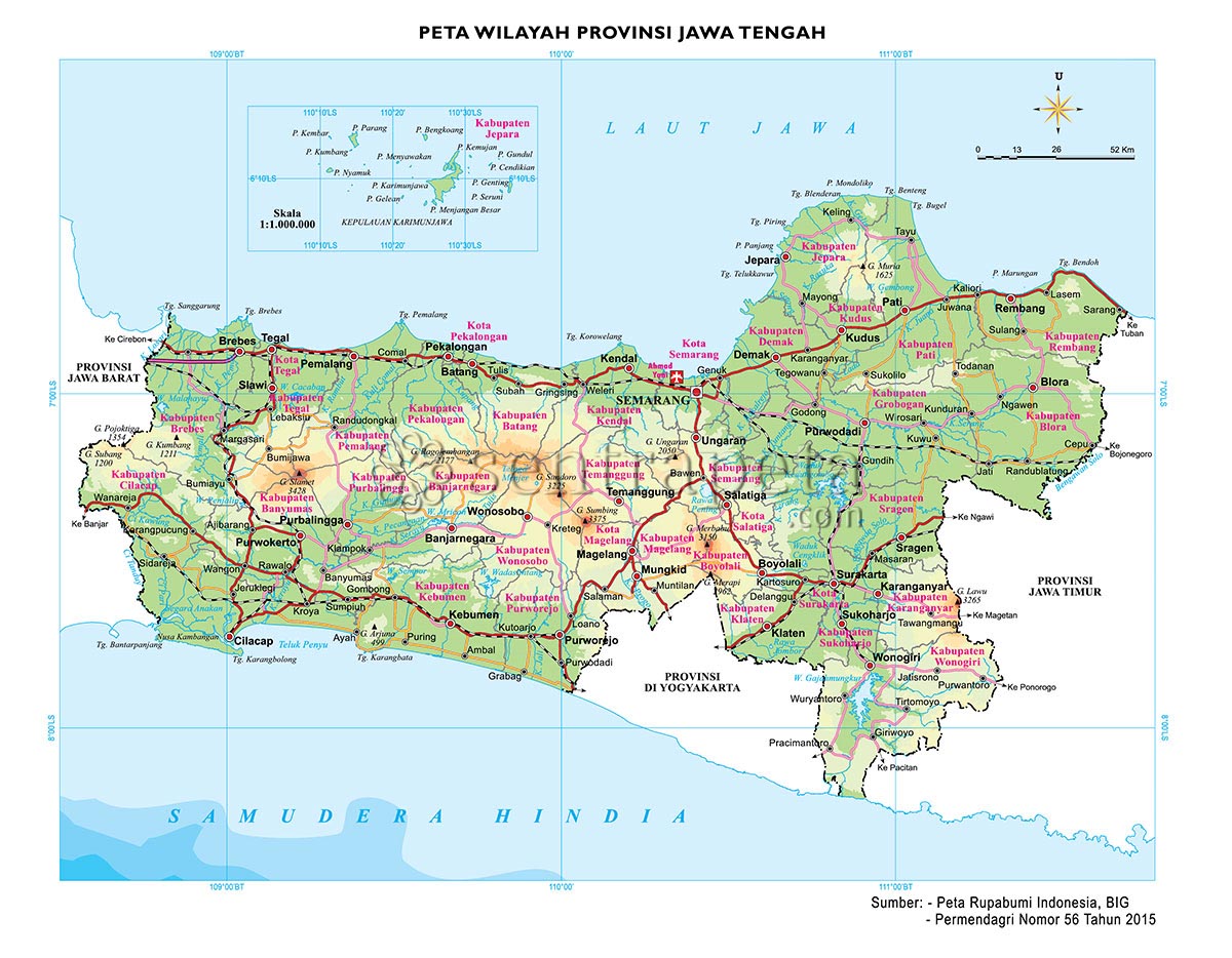 Detail Gambar Peta Jawa Tengah Nomer 6