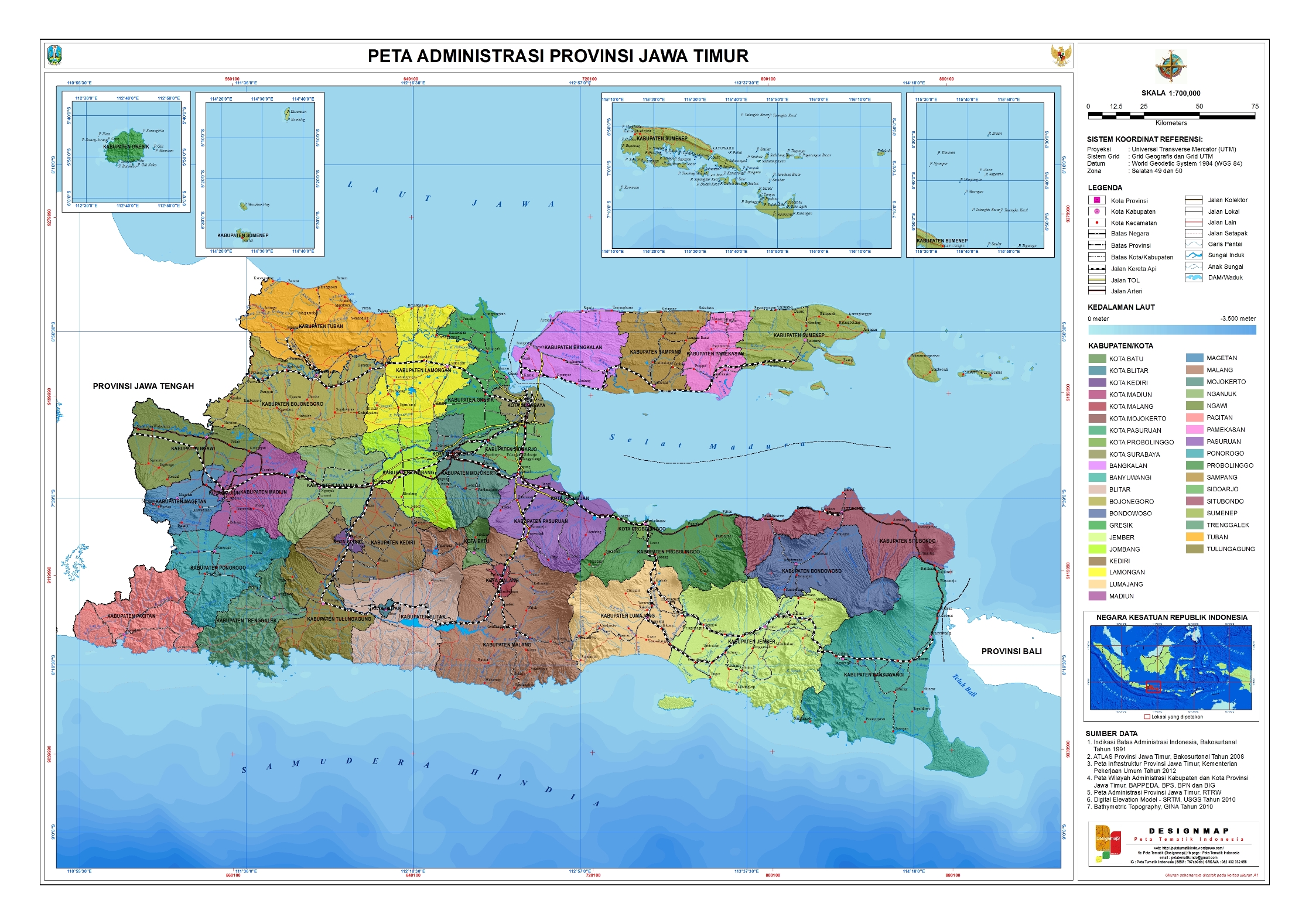 Detail Gambar Peta Jawa Timur Lengkap Nomer 14