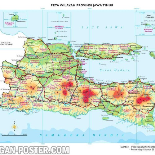 Detail Gambar Peta Jawa Timur Ukuran Besar Nomer 4