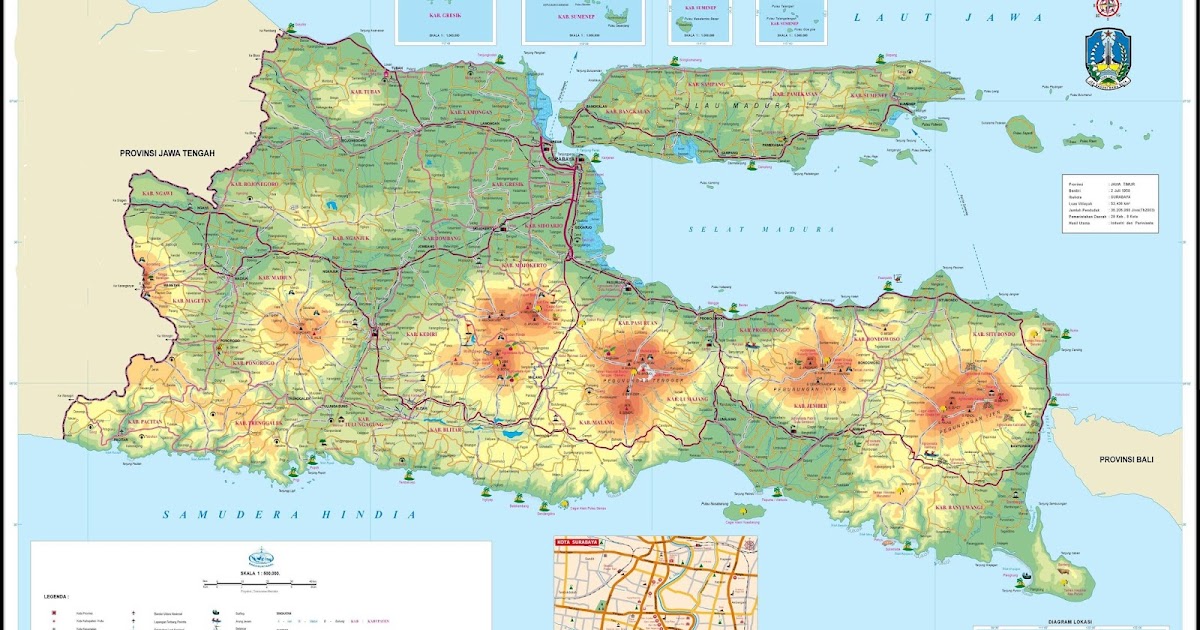 Detail Gambar Peta Jawa Timur Ukuran Besar Nomer 7