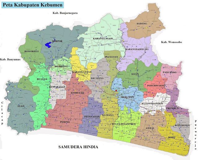 Gambar Peta Kabupaten Kebumen - KibrisPDR