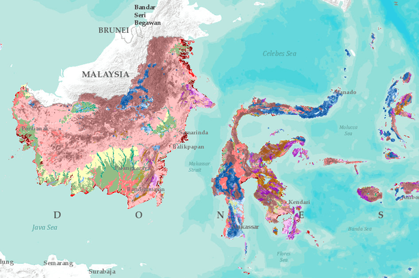 Detail Gambar Peta Kalimantan Dan Sulawesi Nomer 2