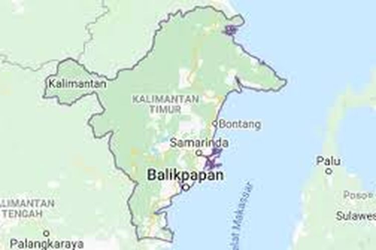 Detail Gambar Peta Kalimantan Timur Nomer 3