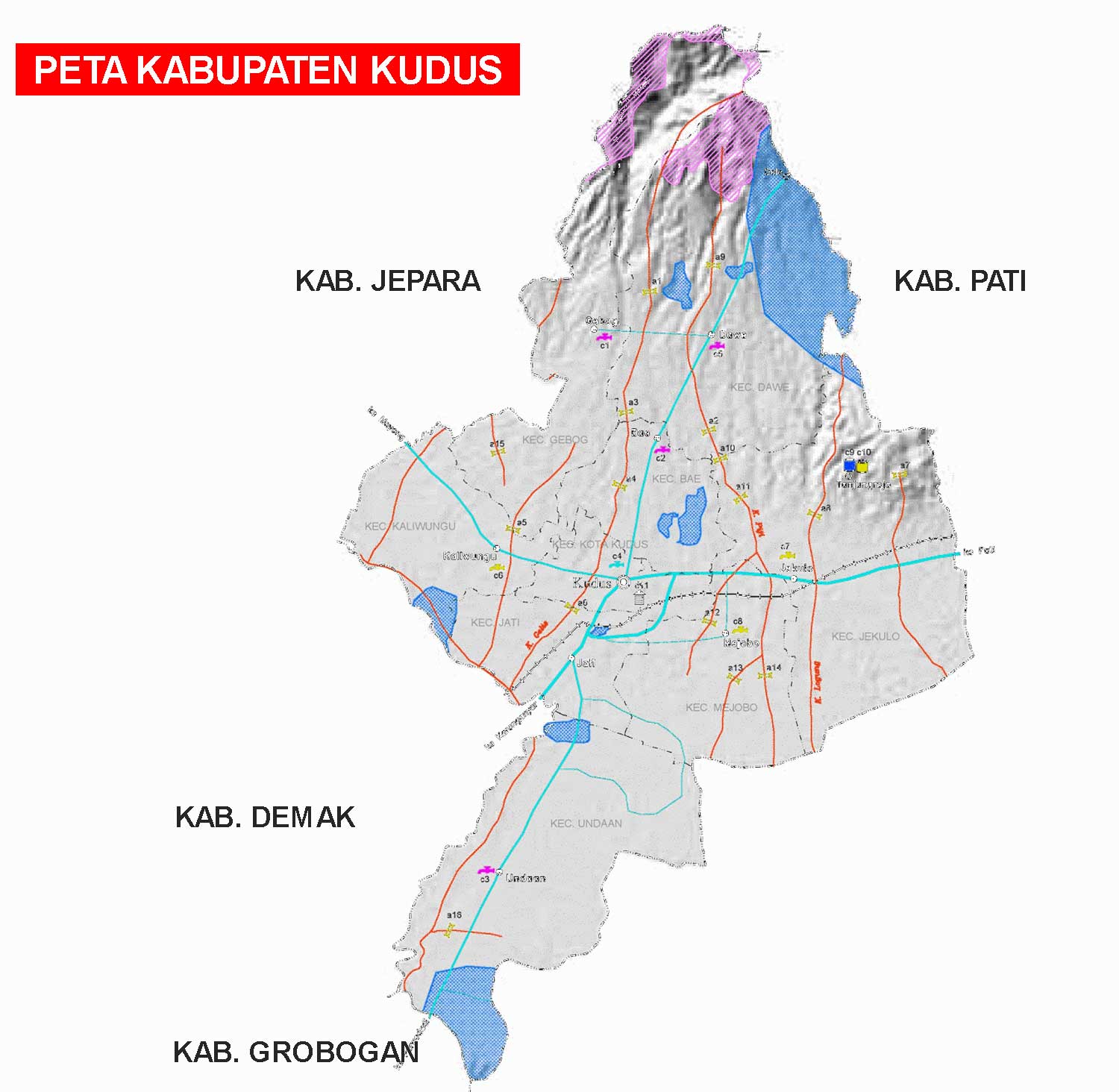 Detail Gambar Peta Kecamatan Jawa Tengah Nomer 29