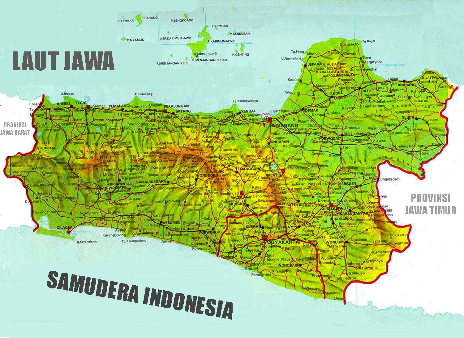 Detail Gambar Peta Kecamatan Jawa Tengah Nomer 6