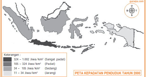 Detail Gambar Peta Kepadatan Penduduk Indonesia Nomer 15