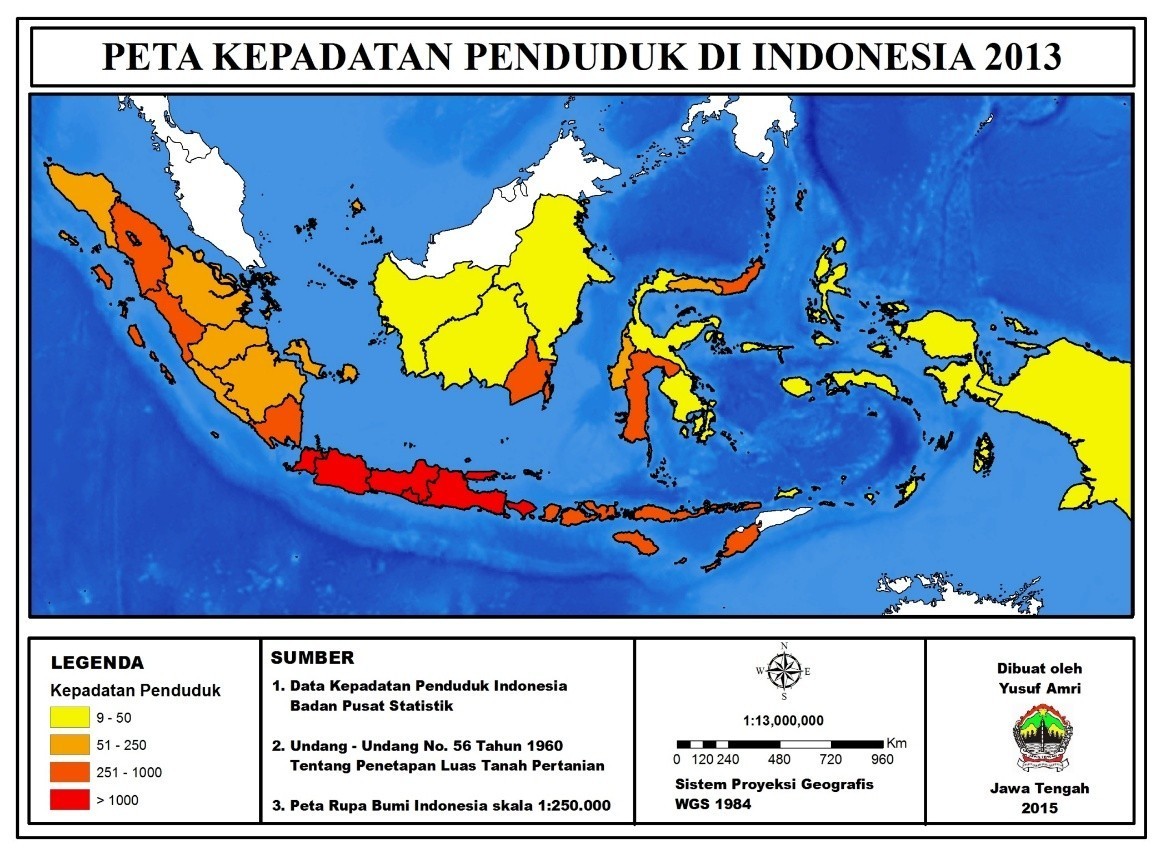 Detail Gambar Peta Kepadatan Penduduk Indonesia Nomer 3