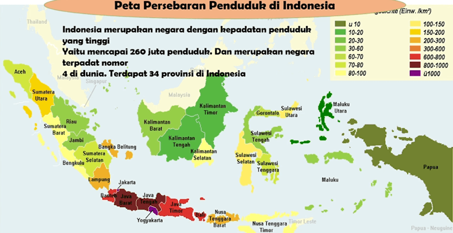 Detail Gambar Peta Kepadatan Penduduk Indonesia Nomer 4