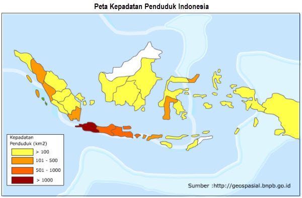 Detail Gambar Peta Kepadatan Penduduk Indonesia Nomer 30