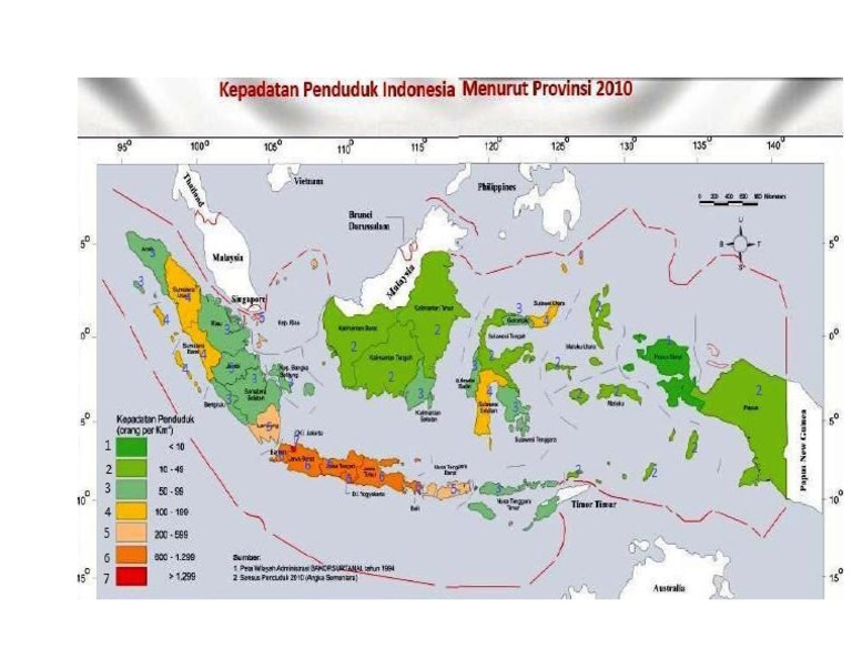 Detail Gambar Peta Kepadatan Penduduk Indonesia Nomer 5