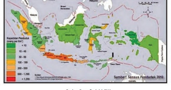 Detail Gambar Peta Kepadatan Penduduk Indonesia Nomer 10