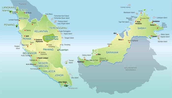 Detail Gambar Peta Malaysia Nomer 30