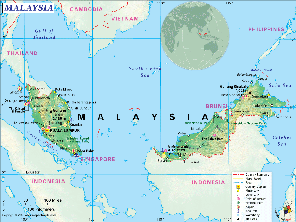 Detail Gambar Peta Malaysia Nomer 6