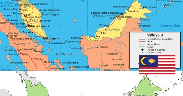Detail Gambar Peta Malaysia Lengkap Nomer 30
