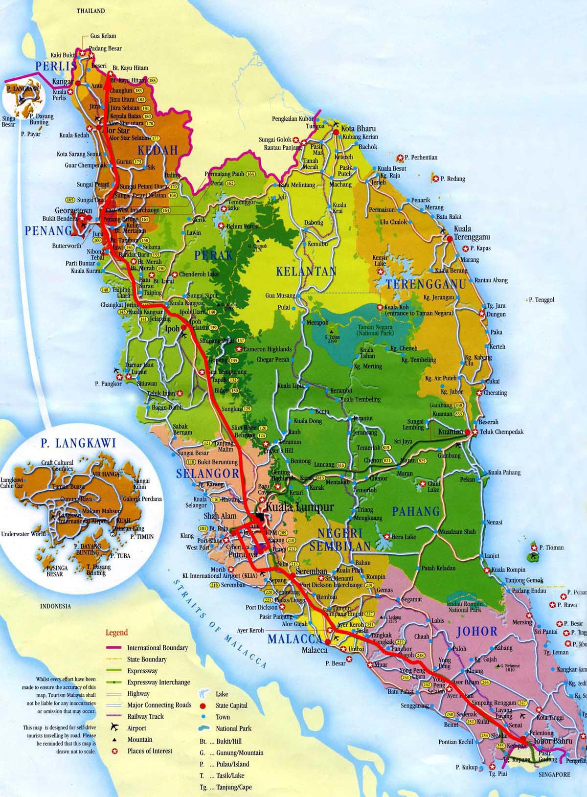 Detail Gambar Peta Malaysia Lengkap Nomer 8