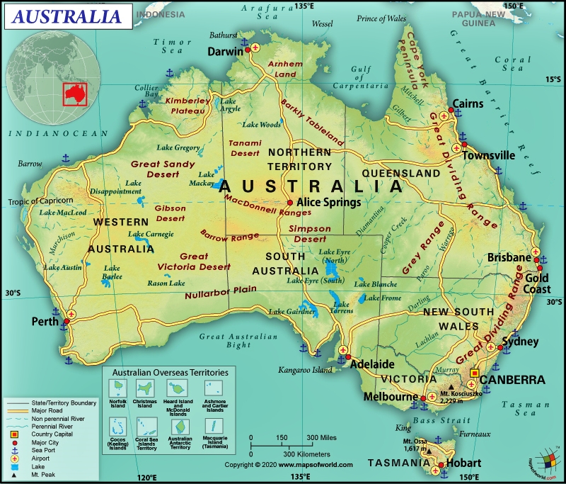 Detail Gambar Peta Negara Australia Nomer 2