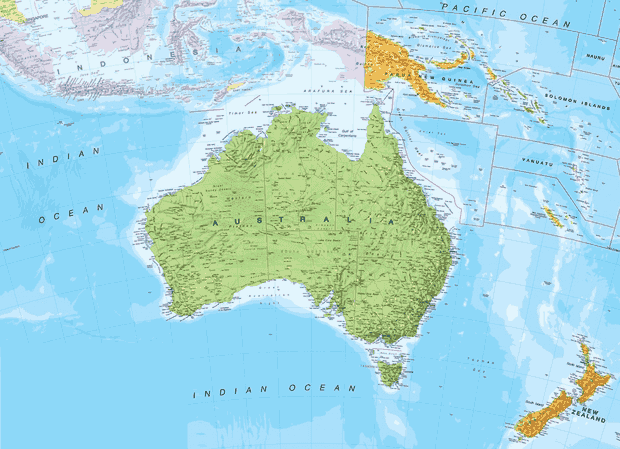 Detail Gambar Peta Negara Australia Nomer 25