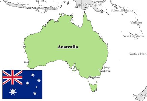 Detail Gambar Peta Negara Australia Nomer 4