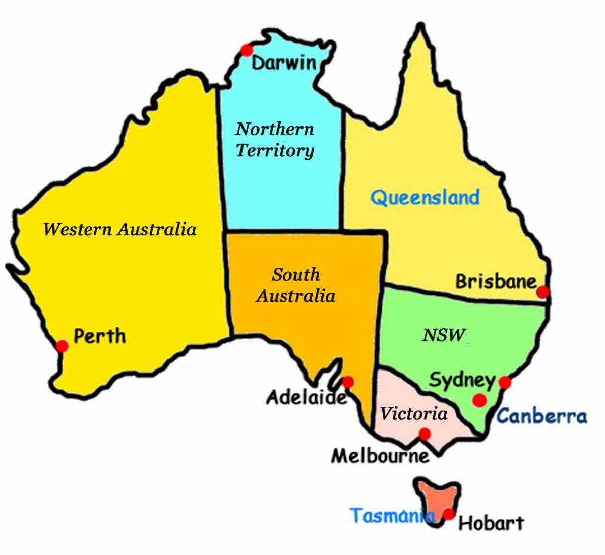 Detail Gambar Peta Negara Australia Nomer 34