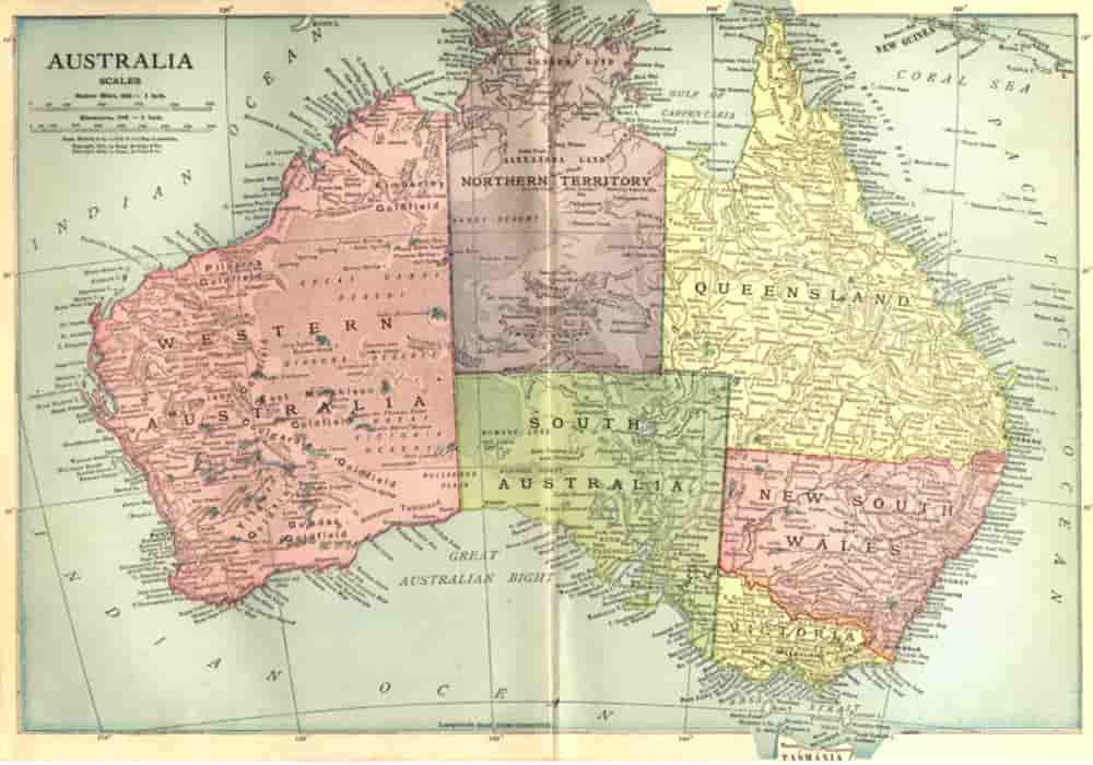 Detail Gambar Peta Negara Australia Nomer 58