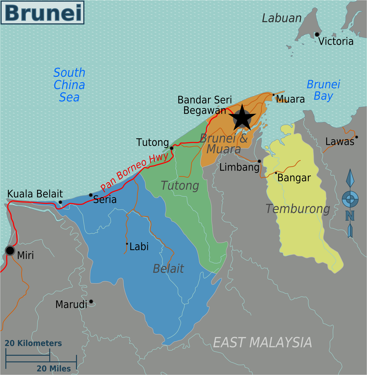 Detail Gambar Peta Negara Brunei Darussalam Nomer 15