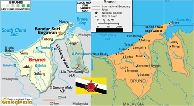 Detail Gambar Peta Negara Brunei Darussalam Nomer 3