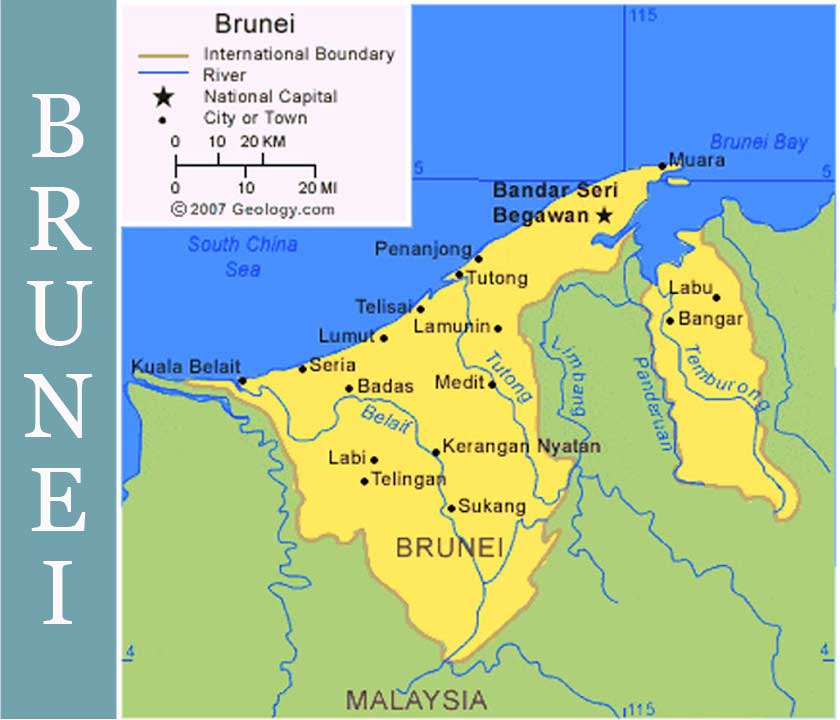 Detail Gambar Peta Negara Brunei Darussalam Nomer 5