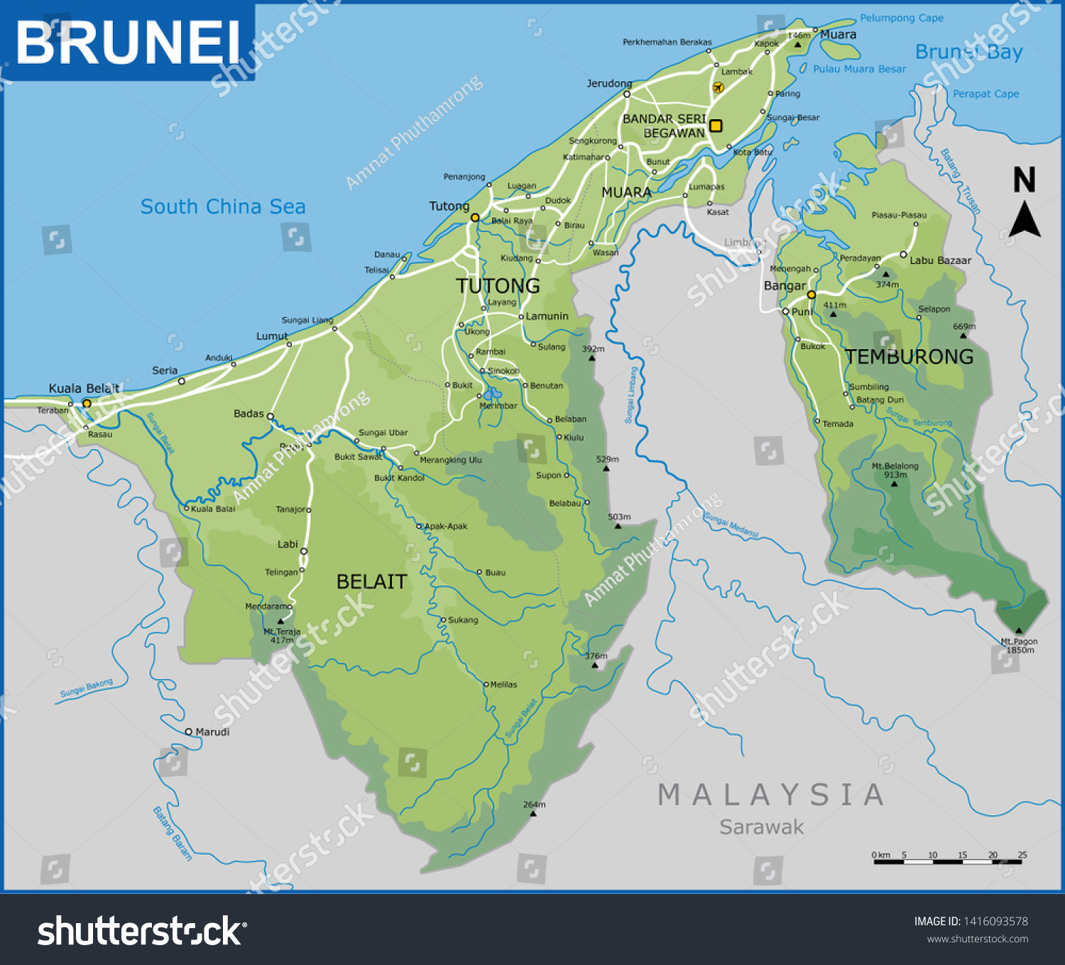 Detail Gambar Peta Negara Brunei Darussalam Nomer 40