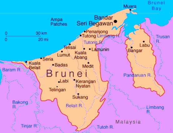 Detail Gambar Peta Negara Brunei Darussalam Nomer 6