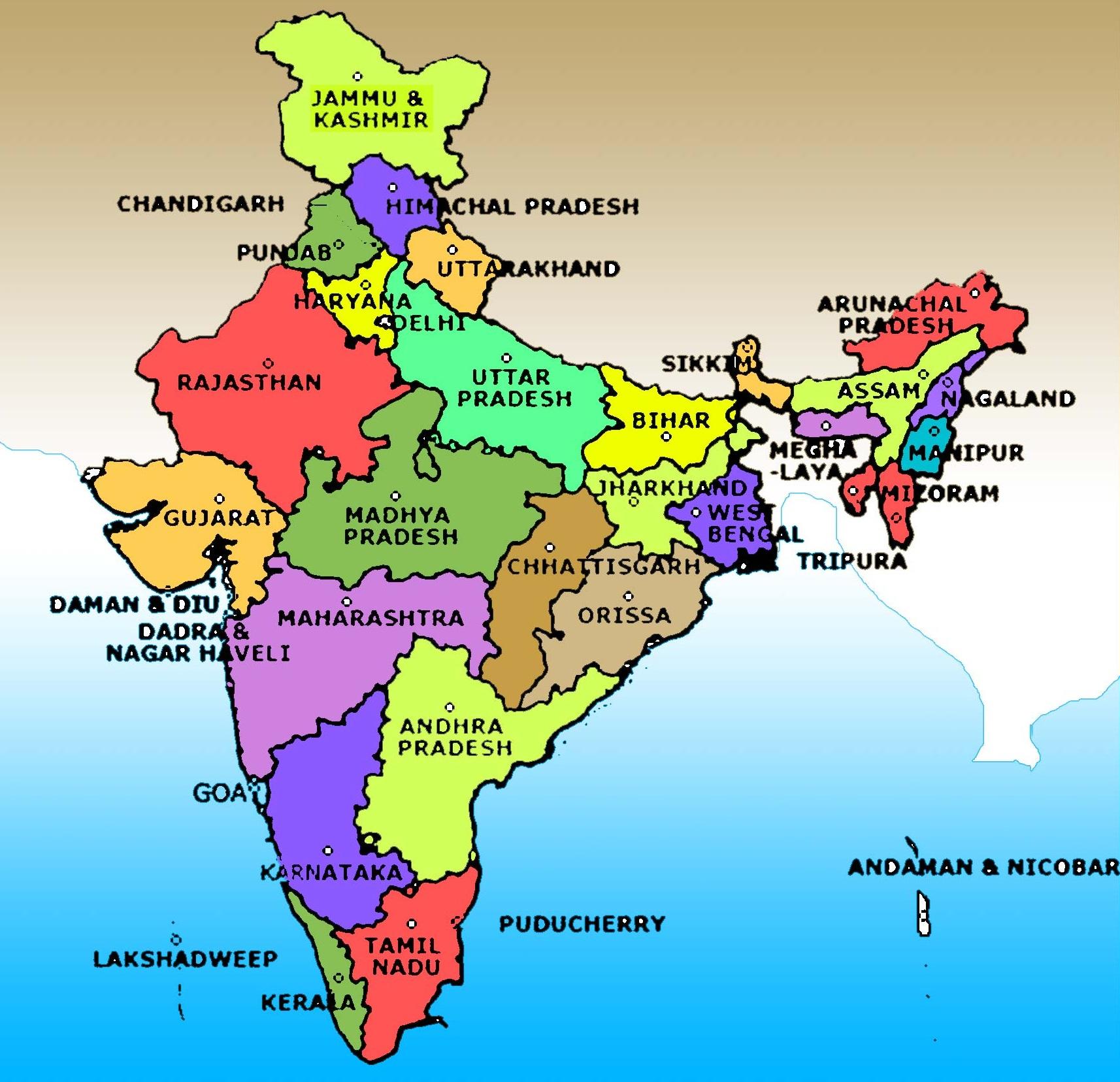 Detail Gambar Peta Negara India Nomer 12
