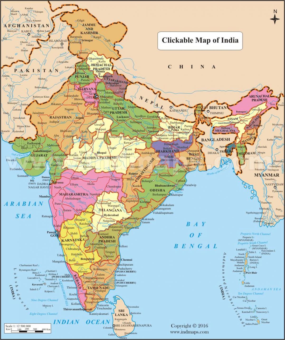 Detail Gambar Peta Negara India Nomer 7