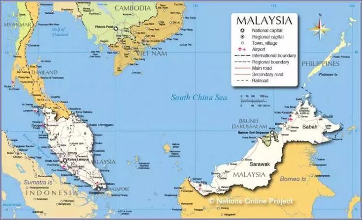 Detail Gambar Peta Negara Malaysia Nomer 11