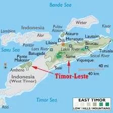 Detail Gambar Peta Negara Timor Leste Nomer 9