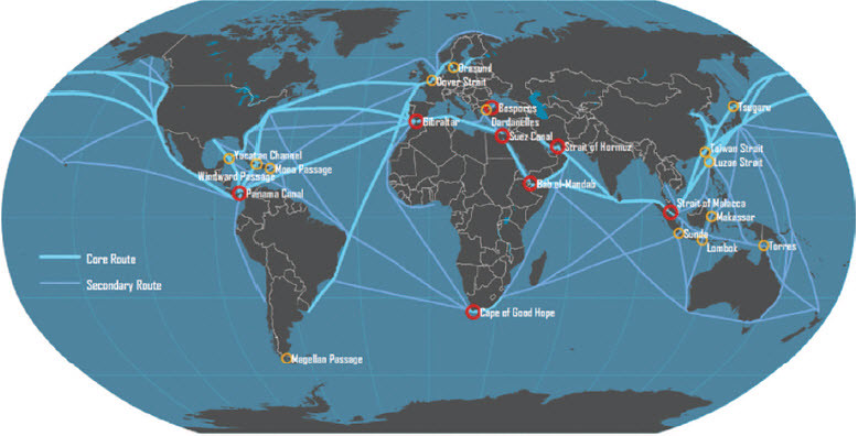 Gambar Peta Pelayaran Internasional - KibrisPDR