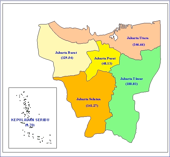 Gambar Peta Provinsi Dki Jakarta 13 