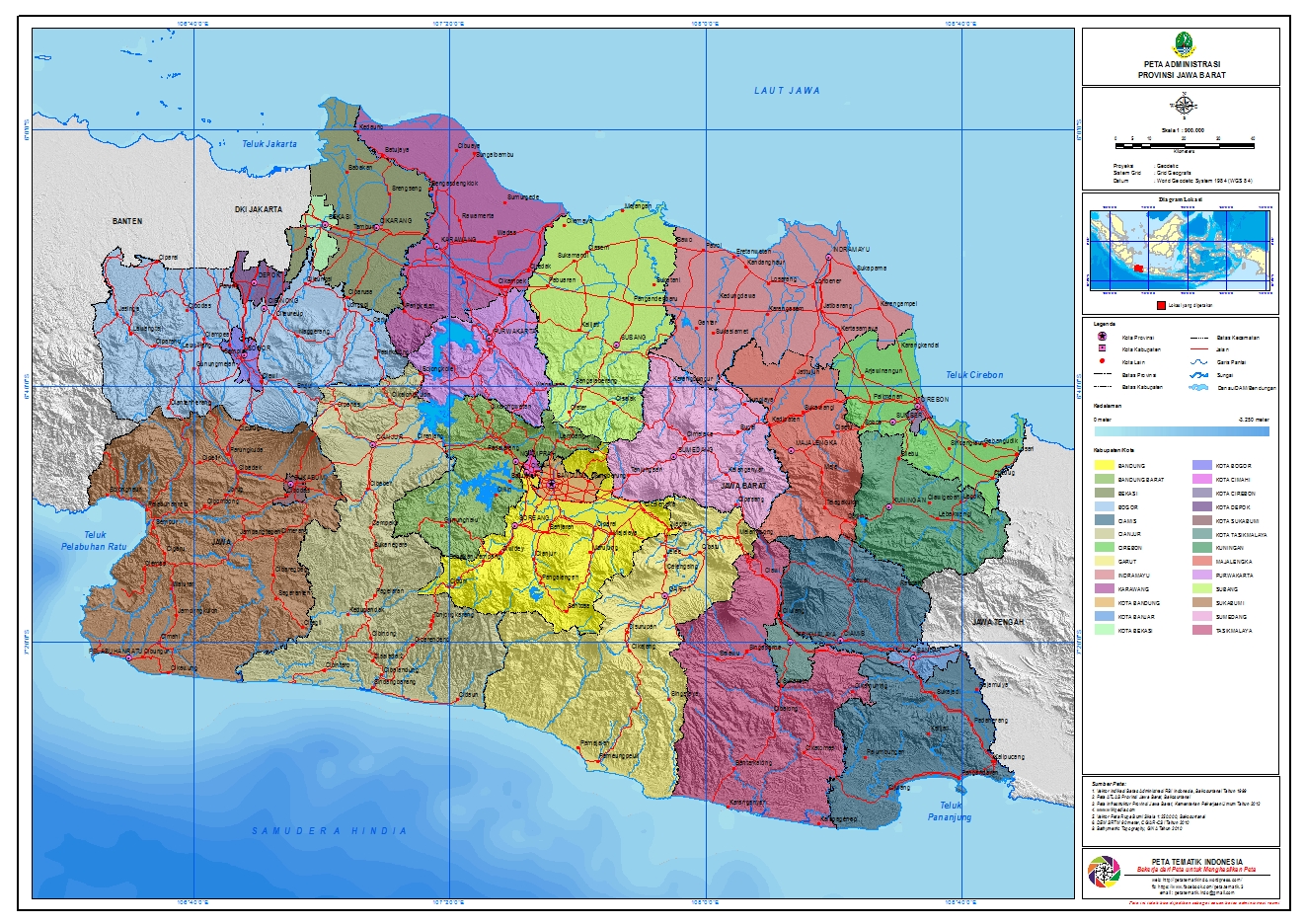 Detail Gambar Peta Provinsi Jawa Barat Nomer 21