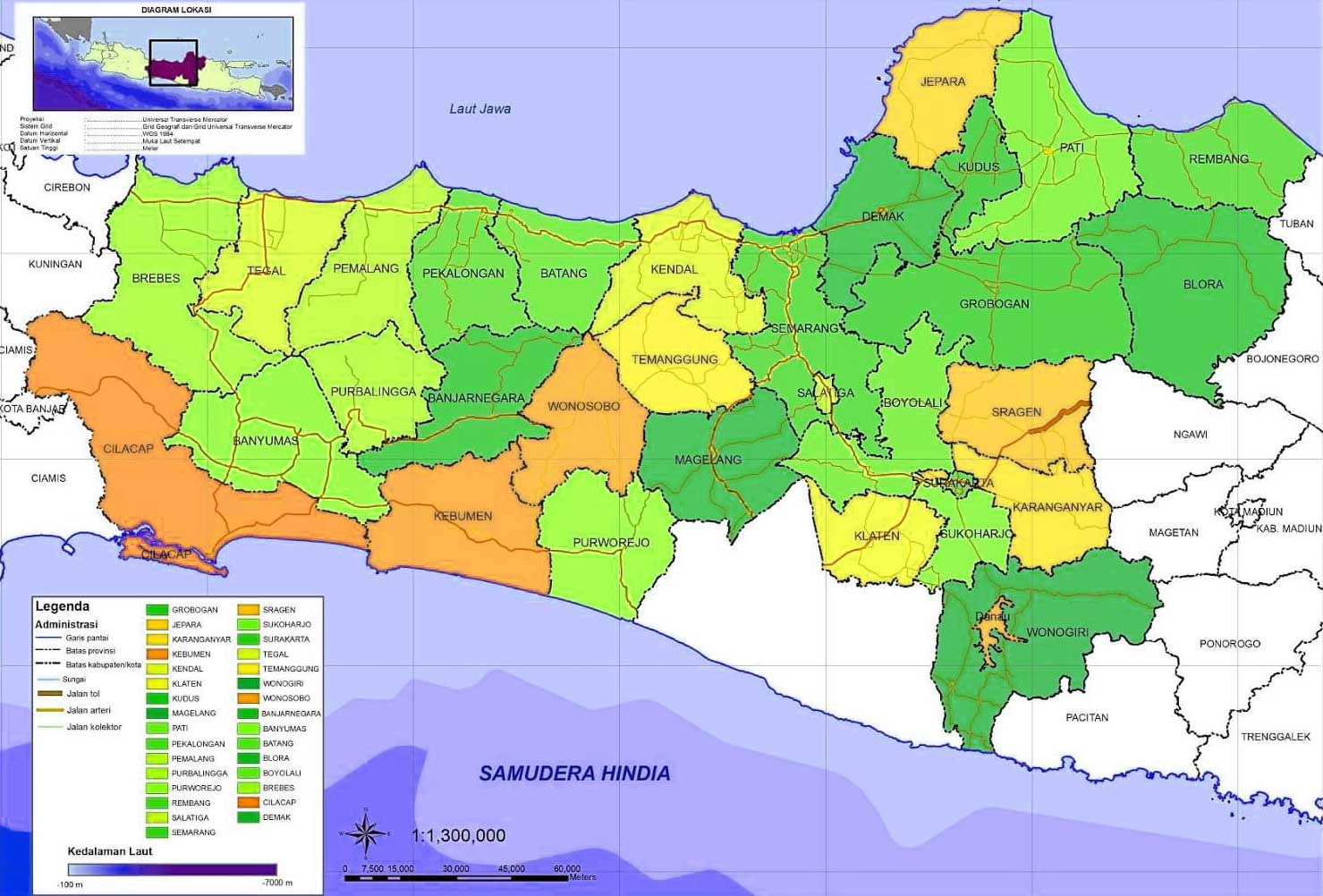 Detail Gambar Peta Provinsi Jawa Tengah Nomer 9