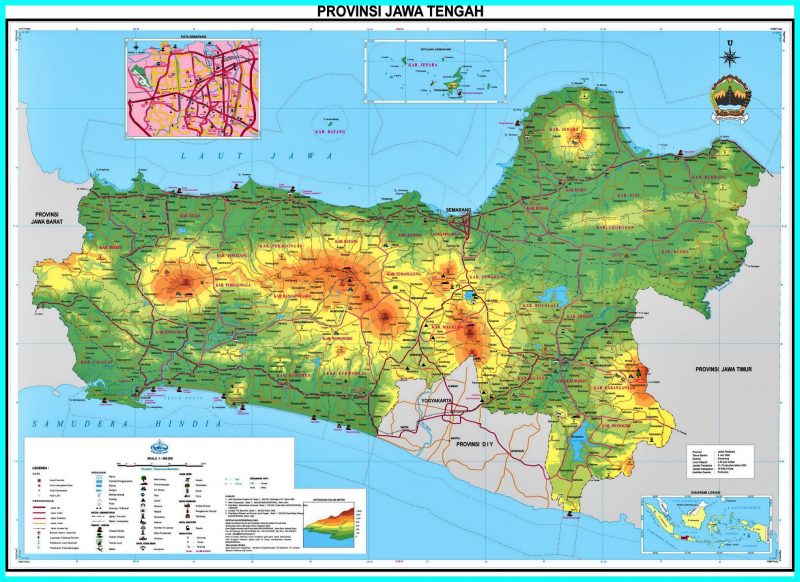 Detail Gambar Peta Provinsi Jawa Tengah Dan Keteranganya Nomer 2