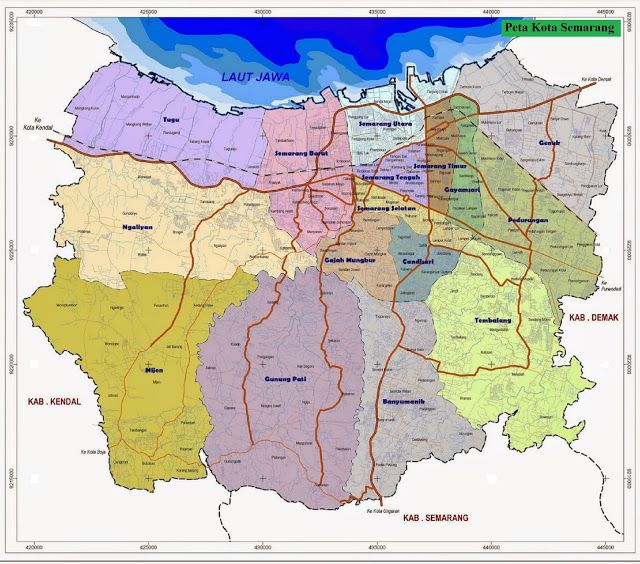 Detail Gambar Peta Provinsi Jawa Tengah Dan Keteranganya Nomer 39